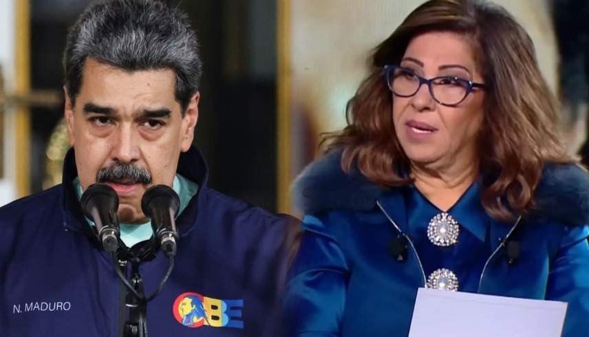 ليلى عبد اللطيف ونيكولاس مادورو