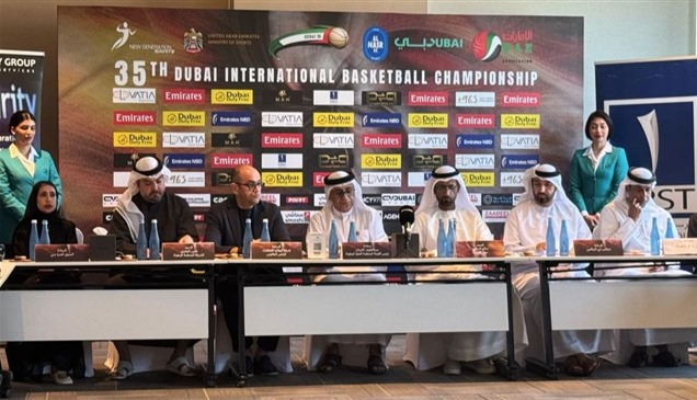 منتخب الإمارات في المجموعة الأولى ببطولة دبي الدولية لكرة السلة 
