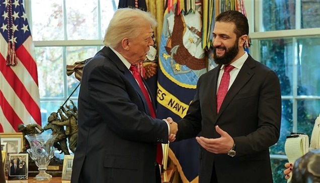 ترامب والشرع يبحثان تعزيز الأمن والاستقرار في سوريا والمنطقة