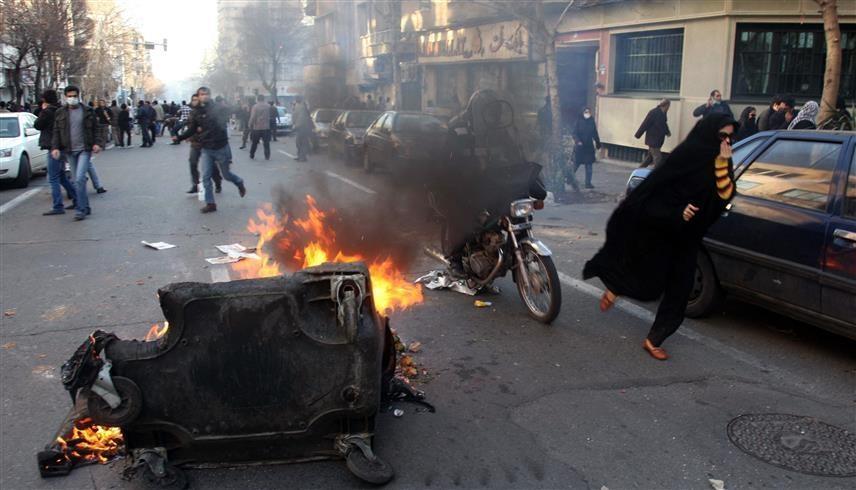 جانب من احتجاجات سابقة في طهران  (أ ف ب)