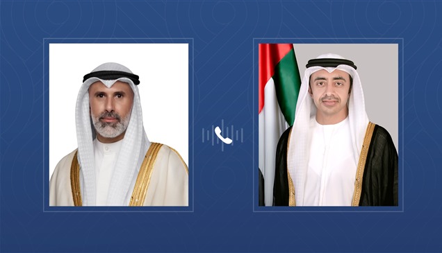 عبدالله بن زايد يهنئ هاتفياً وزير خارجية الكويت ويبحثان العلاقات الأخوية  