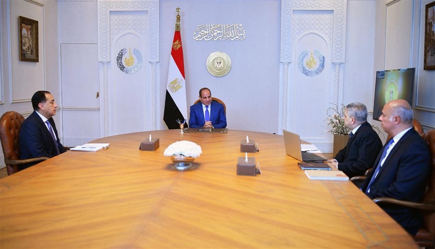 خلال الاجتماع (الرئاسة المصرية)