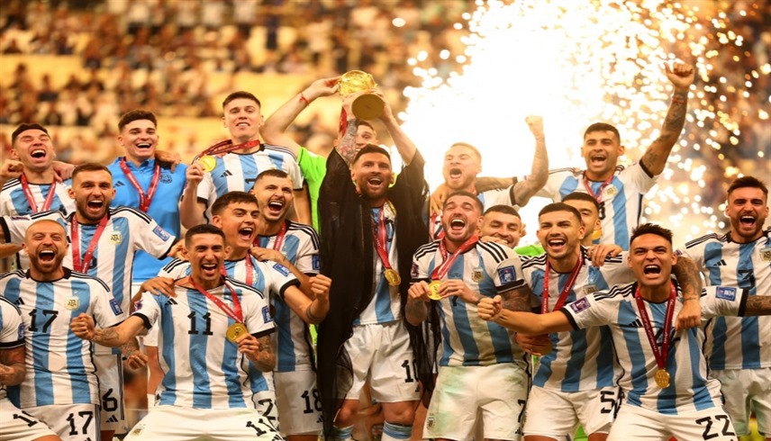 منتخب الأرجنتين بطل آخر نسخة من كأس العالم (إكس)