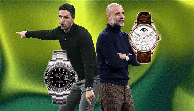 معركة الساعات الفاخرة.. رولكس أرتيتا أم ساعة IWC الذهبية لغوارديولا؟