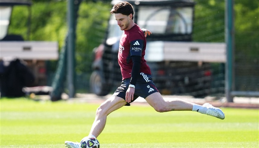 دكيلان رايس خلال التدريبات (إكس)