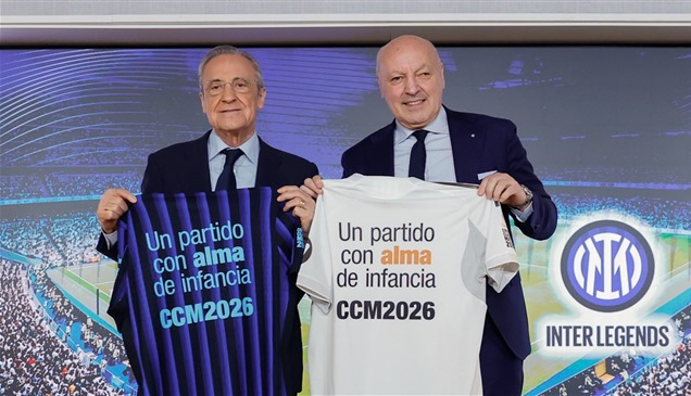 أساطير إنتر ميلان يواجهون قدامى ريال مدريد في "البرنابيو"