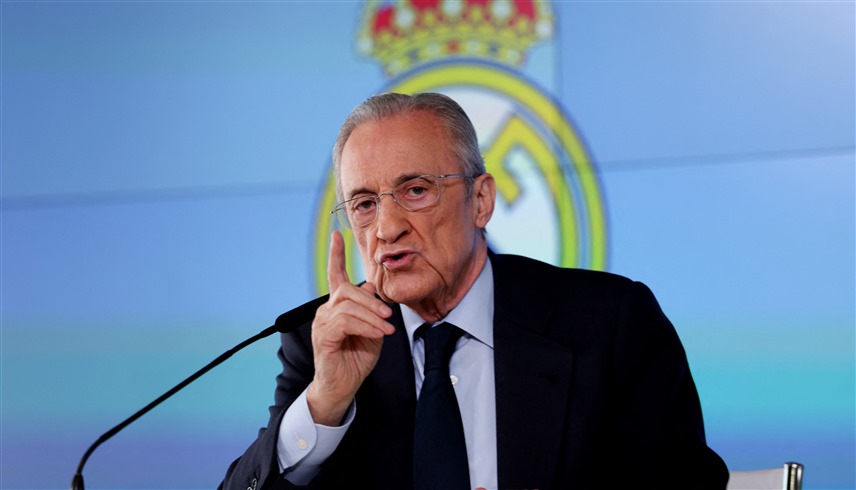 رئيس ريال مدريد فلورنتينو بيريز (رويترز)