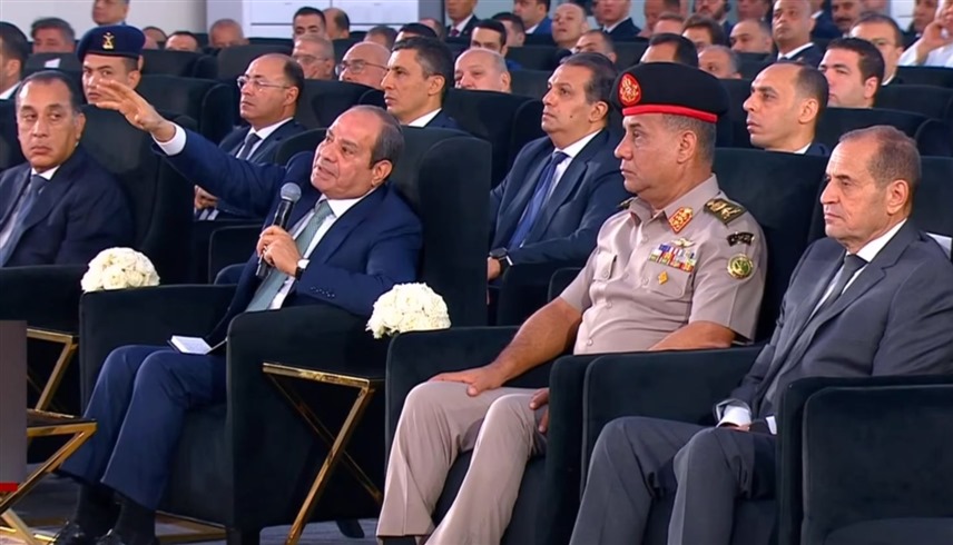 الرئيس المصري السيسي خلال إطلاق مشروع الدلتا الجديدة (إكس)