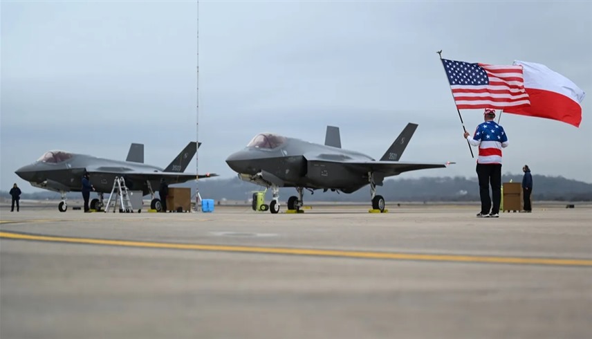 مقاتلات F-35 الأمريكية في سماء بولندا (إكس)
