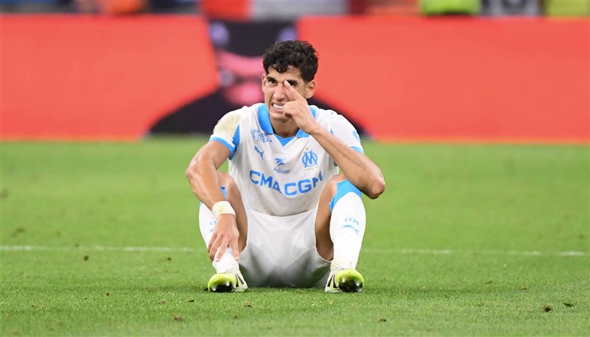 لاعب مارسيليا نايف أكرد (رويترز)