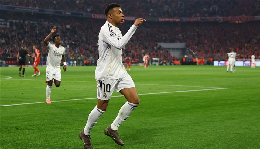نجم ريال مدريد مبابي (رويترز)