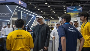 خالد بن محمد بن زايد يشهد فعاليات المسابقة الوطنية لمهارات الإمارات