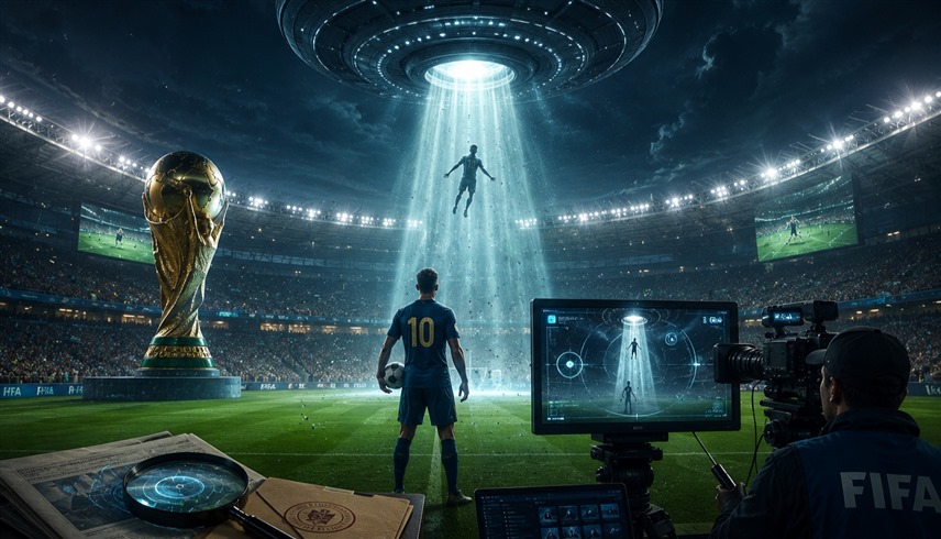 عرافة برازيلية تؤكد ظهور كائنات فضائية خلال مباراة في كأس العالم 2026 (مولدة بالذكاء الاصطناعي)