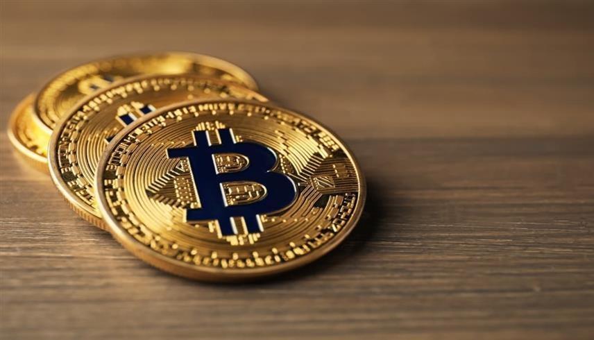 شعار عملة بيتكوين الرقمية (أرشيف)
