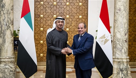 خلال زيارة أخوية إلى مصر.. محمد بن زايد والسيسي يبحثان التطورات الإقليمية