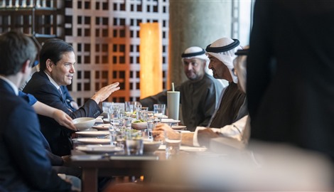 محمد بن زايد وروبيو يبحثان التعاون الإستراتيجي 