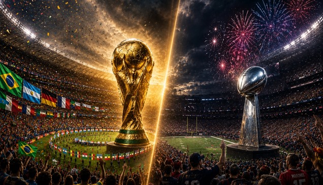 مونديال كرة القدم يتفوق جماهيرياً ومالياً على السوبر بول الأمريكي