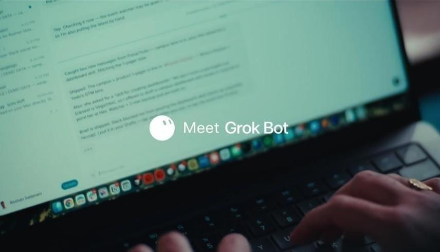 لقطة من الفيديو الترويجي لأداة Grok Bot