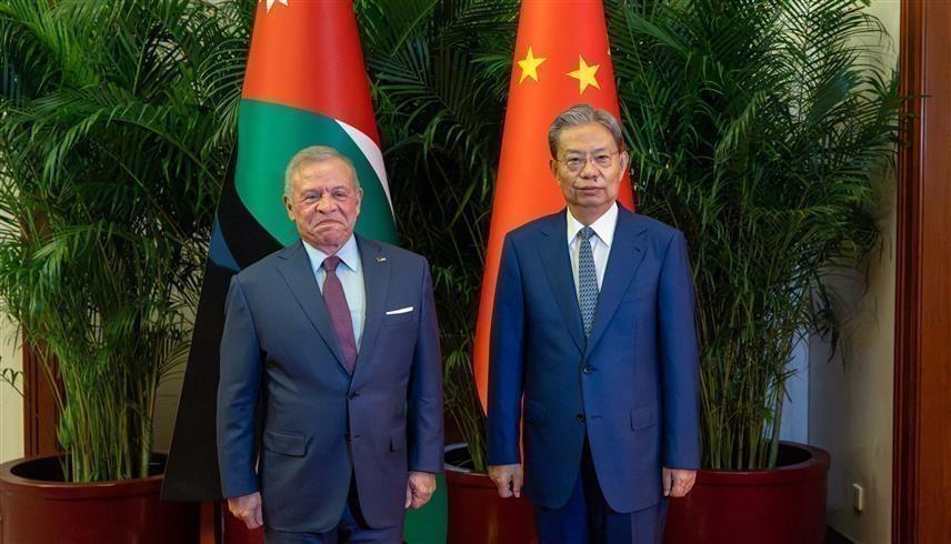 زيارة العاهل الأردني الملك عبدالله الثاني إلى الصين (أ ف ب)