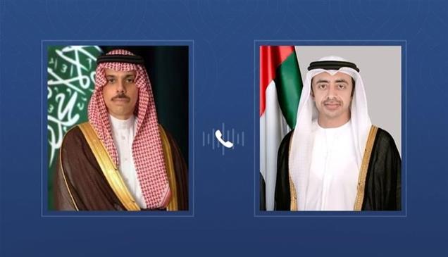 عبدالله بن زايد ووزير الخارجية السعودي يبحثان التطورات في المنطقة