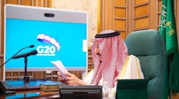 الملك سلمان بن عبد العزيز في قمة دول العشرين الافتراضية (الإخبارية)