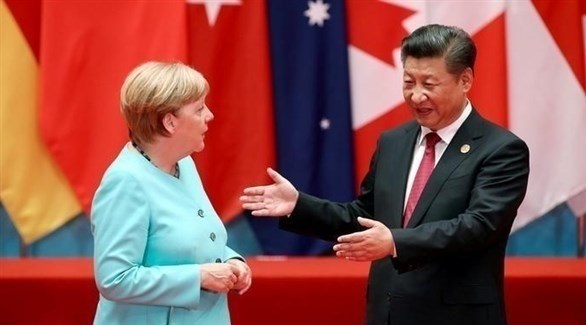 الرئيس الصيني  والمستشارة الألمانية (أرشيف)