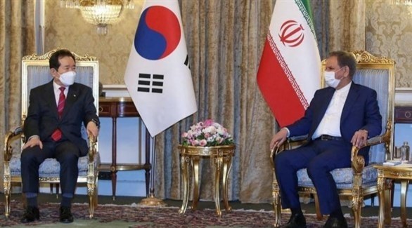 نائب الرئيس الإيراني أسحاق جهانغيري يتلقي رئيس وزراء كوريا الجنوبية (أرشيف)