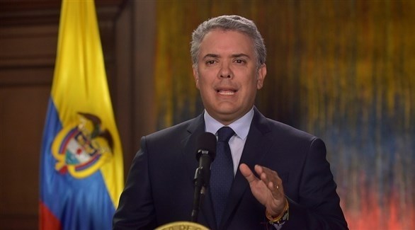 الرئيس الكولومبي إيفان دوكي ماركيز (أرشيف)