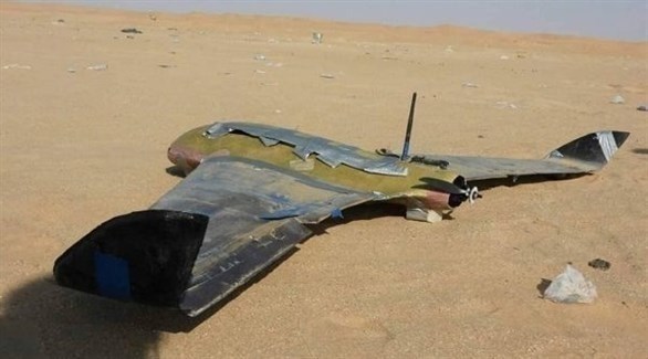 حطام طائرة حوثية دون طيار (أرشيف)