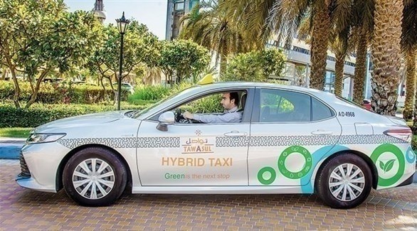 مركبة أجرة صديقة للبيئة في أبوظبي (أرشيف)