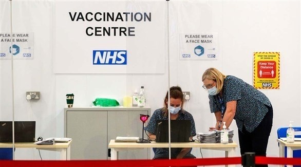 أحد مراكز التطعيم في بريطانيا (أرشيف)