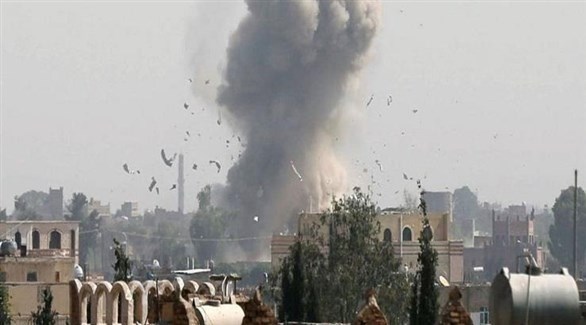 انفجار في مأرب بعد قصف حوثي سابق (أرشيف)