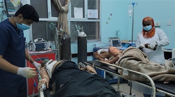 عملية اسعاف الجرحى في اليمن (أرشيف)