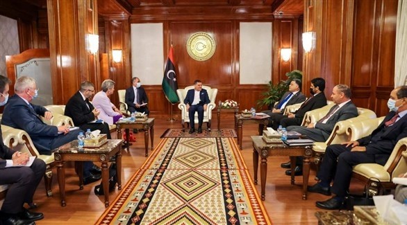 خلال اللقاء (رئاسة الحكومة الوطنية الليبية) 