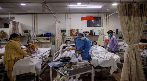 مستشفى للتعامل مع مصابي كورونا في الهند (رويترز)