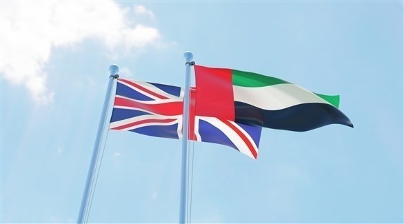العلم الإماراتي والبريطاني (تعبيرية)
