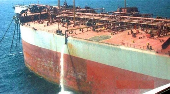 سفينة صافر المتهالكة في مياه اليمن (أرشيف)