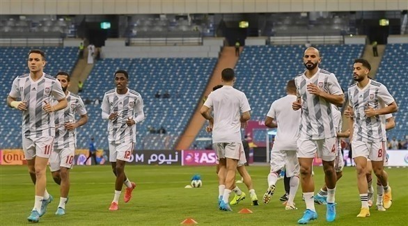 من تدريبات الأبيض (اتحاد الكرة الإماراتي)