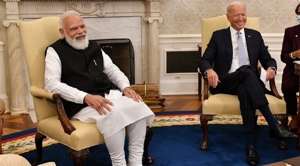 رئيس الوزراء الهندي ناريندرا مودي و الرئيس الأمريكي جو بايدن  (أرشيف)