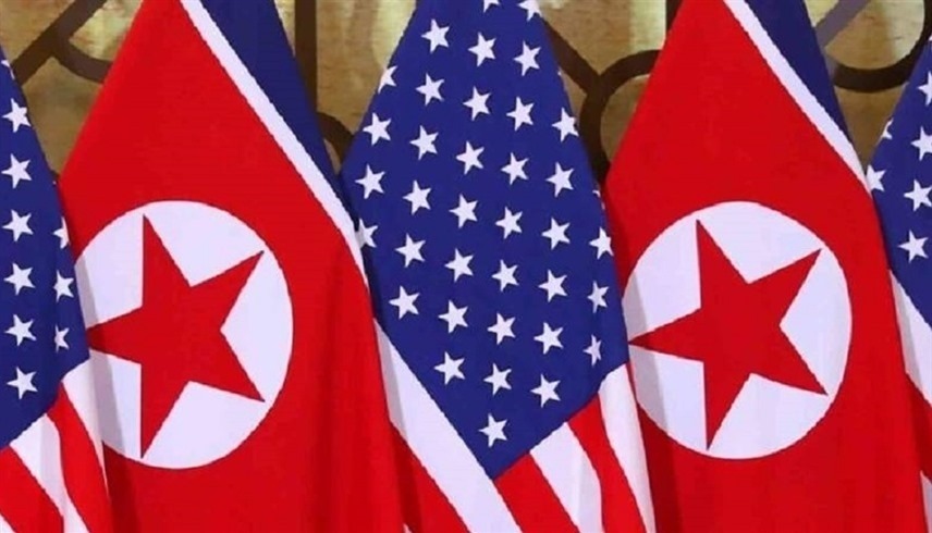 علما كوريا الشمالية والولايات المتحدة (أرشيف)
