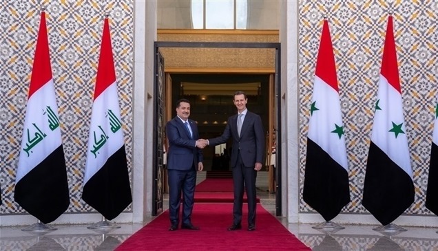 الأسد يستقبل السوداني ويشيد بقوة العلاقات مع العراق